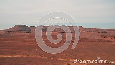 Panorama with Adrar mountain near Terjit, rocks and gorge, Mauritania Stock Photo