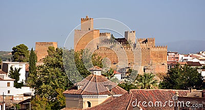 Panorama of the Alcazaba de Guadix, Granada Stock Photo