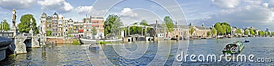 Panorama from Amsterdam in the Netherlands Stock Photo