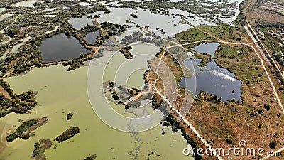 Panorama in Arges County - kayaking - raw nature Stock Photo