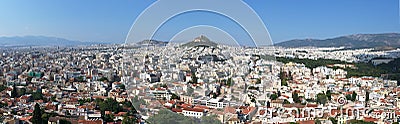 Panorama of Athens Stock Photo