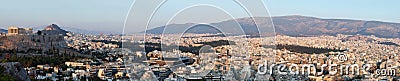 Panorama of Athens and Acropolis,Greece, Balkans Stock Photo