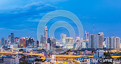 Panorama Bangkok Central Train Station Stock Photo