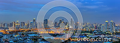 Panorama Bangkok city Editorial Stock Photo