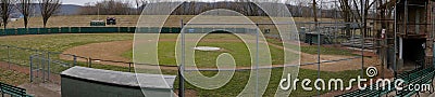 Panorama of Baseball Diamond at Birth Place of Little League Stock Photo