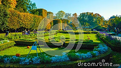 Panorama of a beautiful city park 2019 Stock Photo