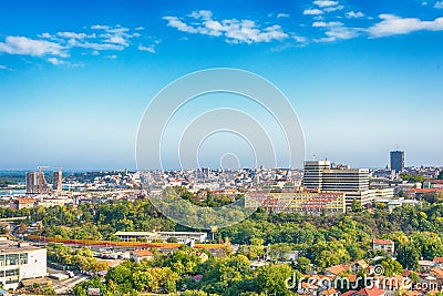 Panorama of Belgrade Editorial Stock Photo