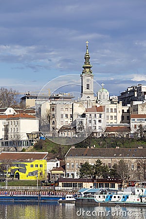 Panorama of Belgrade,Serbia Editorial Stock Photo