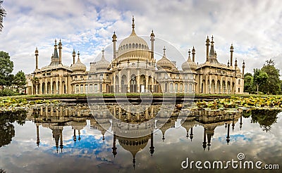 Panorama of Brighton pavilion, England Stock Photo