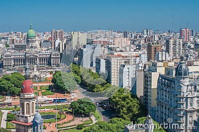 Panorama of Buenos Aires, Argentina Stock Photo