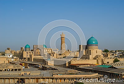 Panorama of Bukhara, Uzbekistan Stock Photo