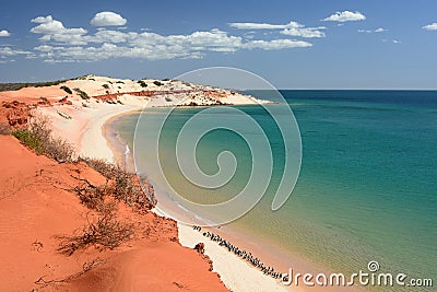 Panorama from Cape Peron. FranÃ§ois Peron national park. Shark Bay. Western Australia Stock Photo