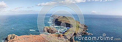 Panorama of Cape Ponta de Sao Lourenco, Madeira Stock Photo