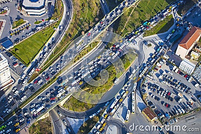 Panorama of the city of Istanbul Stock Photo