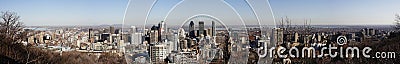 Panorama of city of Montreal, Quebec, Canada Stock Photo