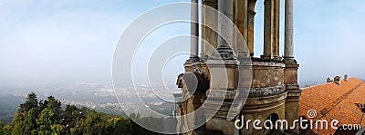 Panorama of the city of Turin from the Superga hill Stock Photo