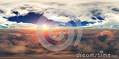 Panorama of clouds, HDRI, environment map Stock Photo