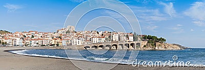 Panorama of the commune Banyuls-sur-Mer, France Stock Photo