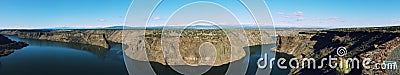 Panorama of the Cove Palisades State Park. Stock Photo