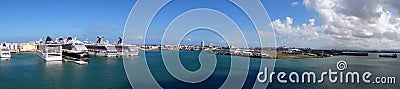 Panorama Cruiseport San Juan - Puerto Rico Editorial Stock Photo