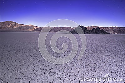 Panorama of Devils Golf Course in Death Valley USA Stock Photo