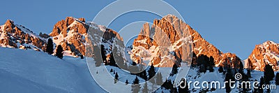 Panorama of Dolomiti Alps (Italy) Stock Photo