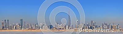 Panorama Dubai city. City centre, skyscrapers Stock Photo