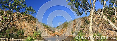 Panorama - Edith falls, Nitmiluk National Park, Northern Territory, Australia Stock Photo