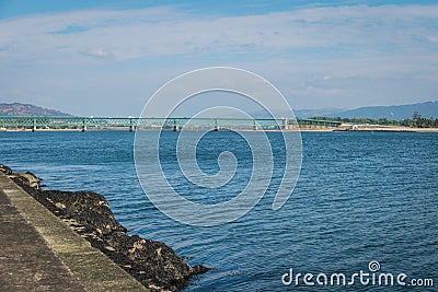 Panorama of the the Eiffel Bridge, designed by Gustave Eiffel an Stock Photo