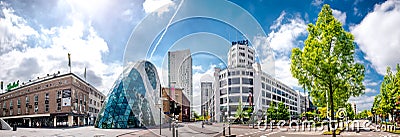 Panorama of Eindhoven city center. Netherlands Editorial Stock Photo