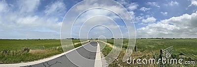 Panorama from farmland around Tzum Stock Photo