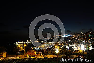Panorama of Funchal from Viewpoint Vila Guida Stock Photo