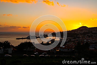 Panorama of Funchal from Viewpoint Vila Guida Stock Photo