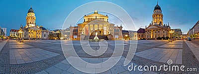 Panorama of the Gendarmenmarkt in Berlin Stock Photo