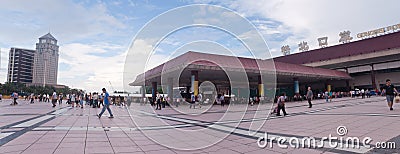 Panorama Gongbei port, Zhuhai, China Editorial Stock Photo