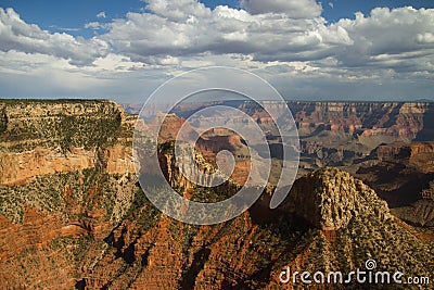 Panorama of Grand Canyon Stock Photo