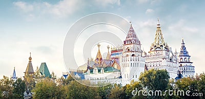 Panorama of Izmailovsky Kremlin, Moscow, Russia Stock Photo