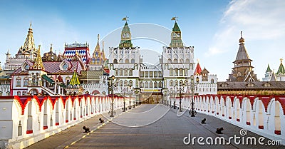 Panorama of Izmailovsky Kremlin in Moscow, Russia Stock Photo