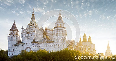 Panorama of Izmailovsky Kremlin in Moscow, Russia Stock Photo