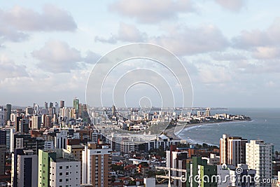 Panorama of Joao Pessoa in Brasil Stock Photo