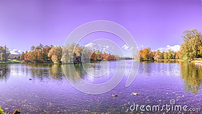 Panorama lake Stock Photo