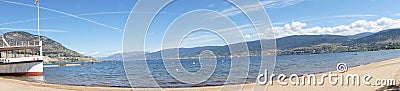 Panorama, Lake Okanagan Stock Photo