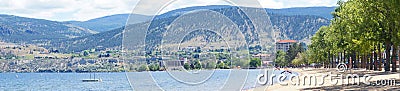 Panorama, Lake Okanagan Stock Photo