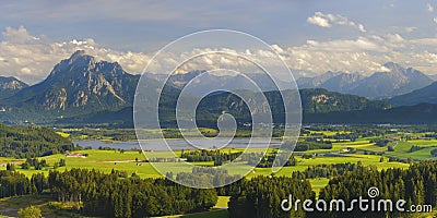 Panorama landscape in Bavaria Stock Photo
