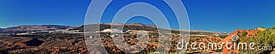 Panorama Landscapes views from Road to Flaming Gorge National Recreation Area and Reservoir driving north from Vernal on US Highwa Stock Photo