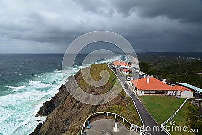 Panorama from the lighthouse. Cape Byron. New South Wales. Australia Editorial Stock Photo