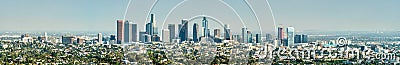 Panorama of Los Angeles from Mount Hollywood Stock Photo