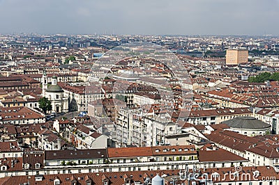 Panorama from Mole Antonelliana, Turin, Italy Stock Photo