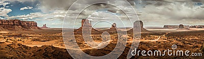 Panorama in Monument Valley Stock Photo