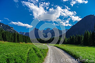 Panorama mountain summer landscape. Tatry. Slovakia Stock Photo